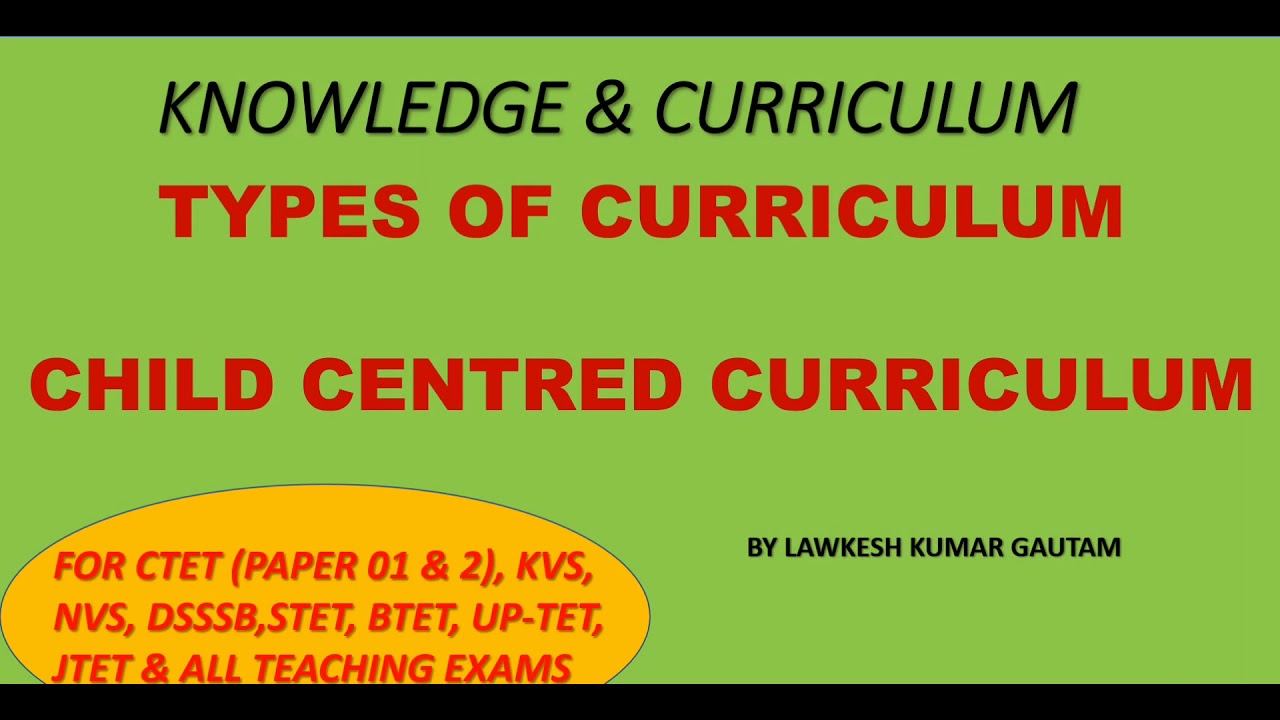 CHILD-CENTRED CURRICULUM