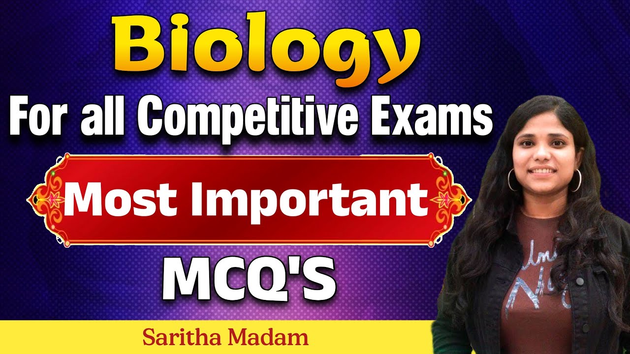 Biology for All Competitive Exams అతి ముఖ్యమైన ప్రశ్నలు - సమాధానాలు || Saritha ma'am ||