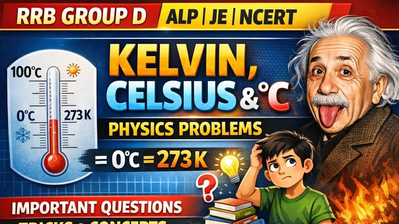 RRB GROUP D -NCERT PHYSICS PROBLEMS TEMPERATURE- KELVIN,CELCIUS& FARAN HEAT ||RAILWAY WALA TELUGU 