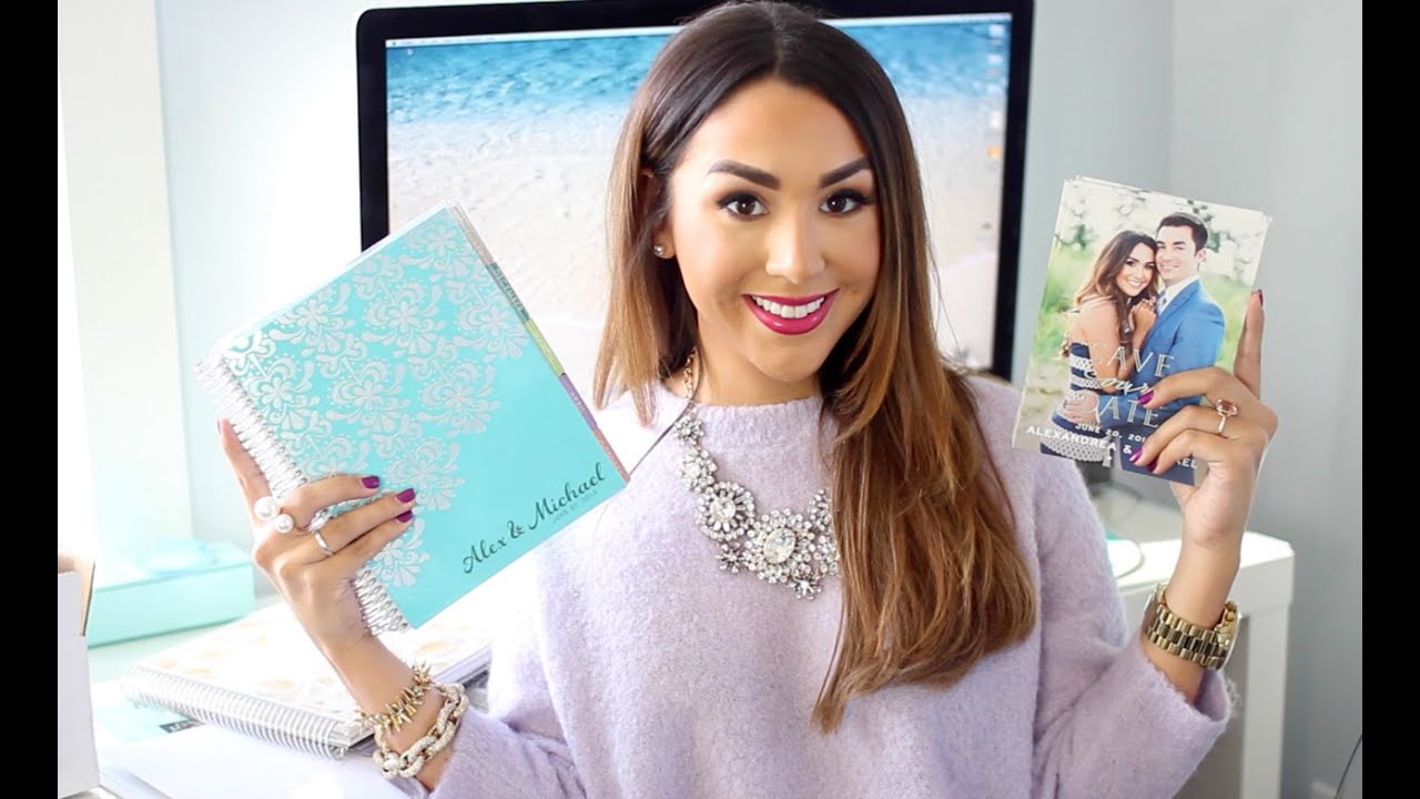 Wedding Vlog | My SAVE THE DATES & Erin Condren Wedding Planner Review! | ALEXANDREA GARZA