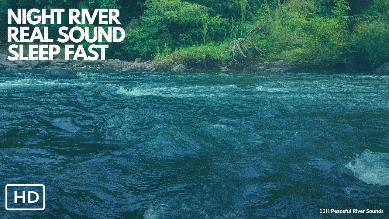 Deep Sleep Water Sounds – Real River Flow (11 Hours)