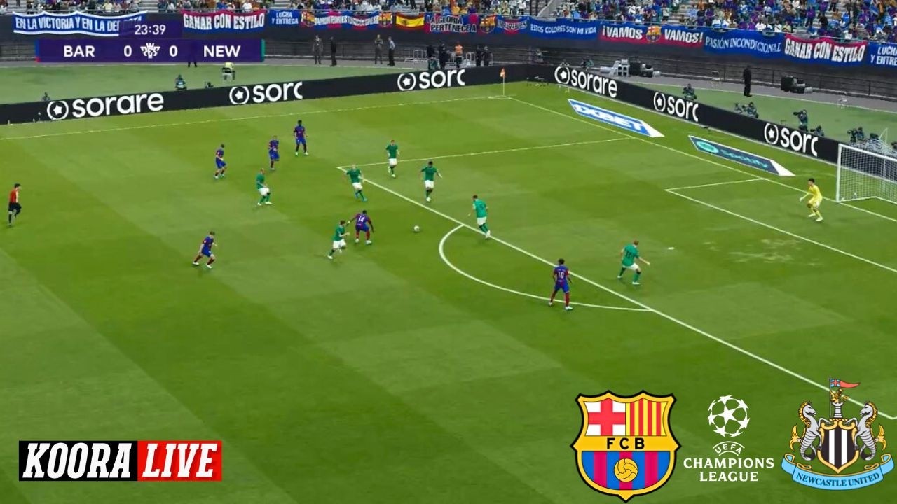 مباراة برشلونة ضد نيوكاسل | دوري أبطال أوروبا 2026 Barcelona vs Newcastle United | PES Gameplay