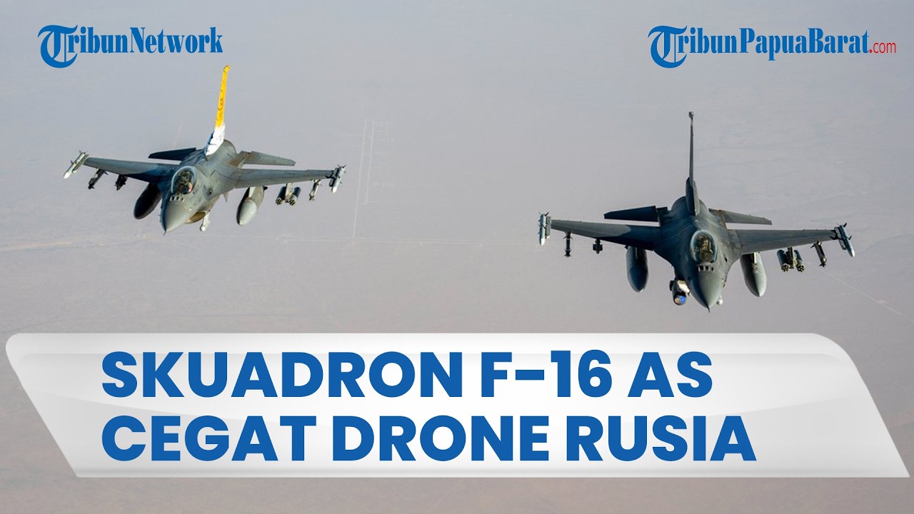 LANGIT UKRAINA JADI MEDAN TEMPUR, Serangan Udara Rusia Dicegat Skuadron F-16 Elite AS