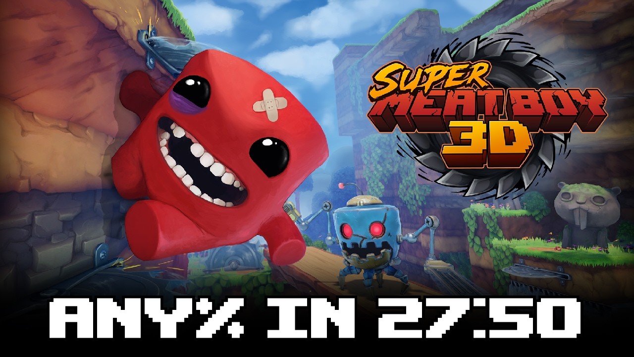 Super Meat Boy 3D Any% in 27:50 (Kinda former WR? Read desc)