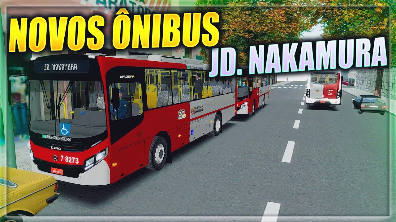 NOVOS ÔNIBUS! Caio apache vip 4 MIDI 1519 - LINHA 6017 JD. NAKAMURA / SANTO AMARO! OMSI 2 l EP66