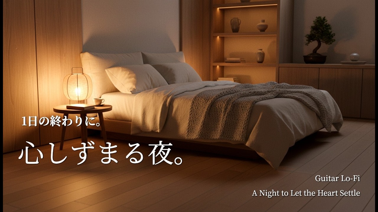 【夜の癒しBGM】1日の終わりに、音に包まれる夜。｜Surrounded by Sound – Gentle Guitar Lo-Fi 🌙🎵