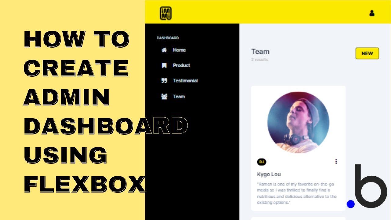 How to create admin dashboard using flexbox in bubble