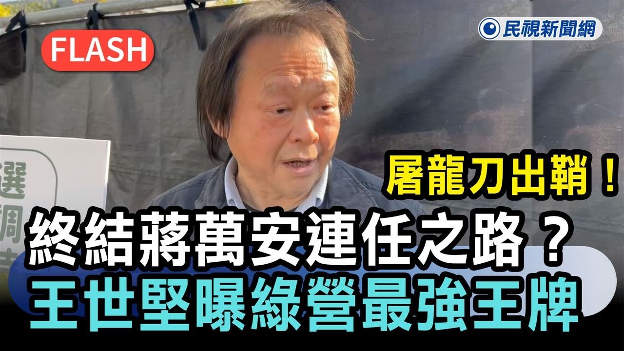 快新聞／屠龍刀出鞘！終結蔣萬安連任之路？王世堅曝綠營最強王牌－民視新聞