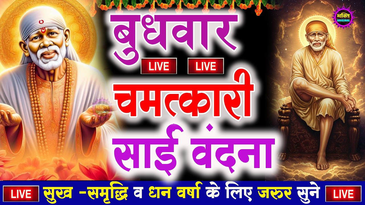 🔴आज गुरुवार भक्ति साईं बाबा 24 घंटे के अंदर जिंदगी बदल देंगे ये चलाकर छोड़ देना Sai Ram Sai Shyam