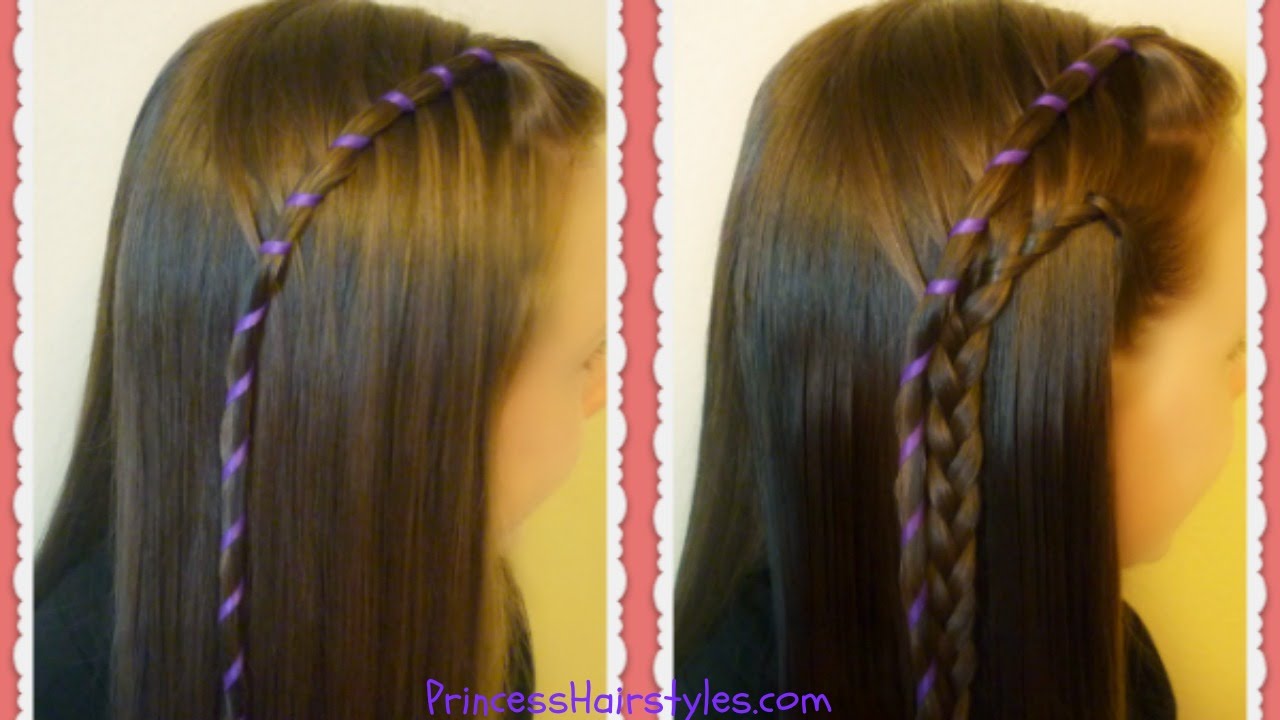Candy Stripe Waterfall Braid