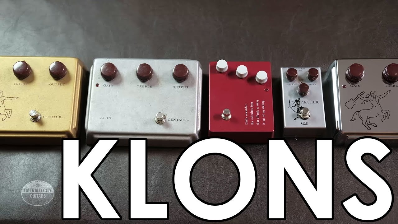 Klon Centaur, KTR, Centura, and Archer - side by side!