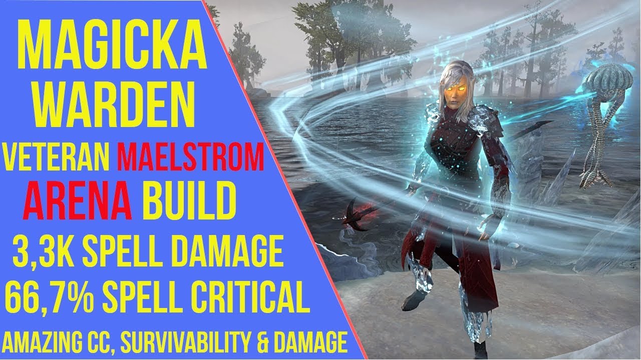ESO - Magicka Warden Veteran Maelstrom Arena Build | Magicka Warden VMA Build