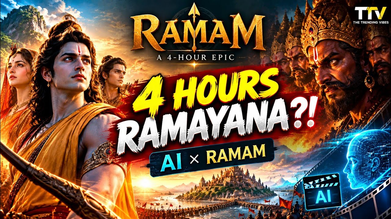 #RAMAM: #AI ने बना दी 4 घंटे की रामायण? 😱 | New #Ramayana Explained