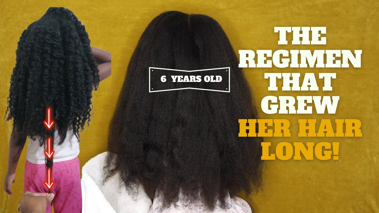 My daughters simple 4 step natural hair regimen - How to create a natural hair regimen