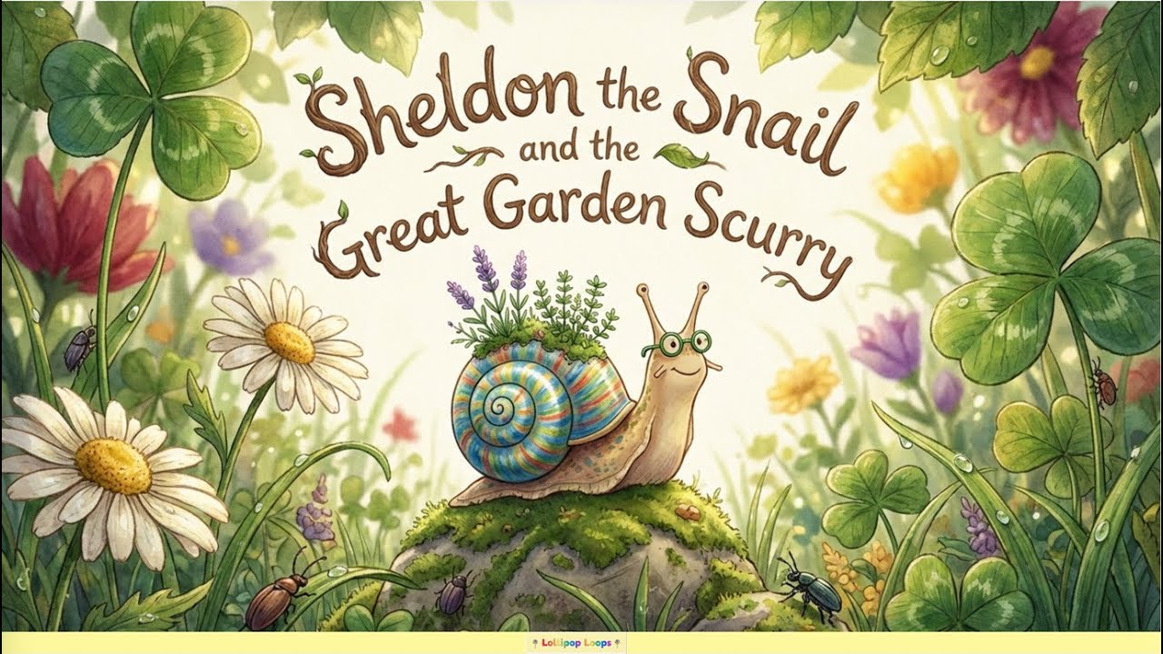 Sheldon Snail and the Great Garden Masterpiece: A Story About Slowing Down & Nature Art! 🐌🎨