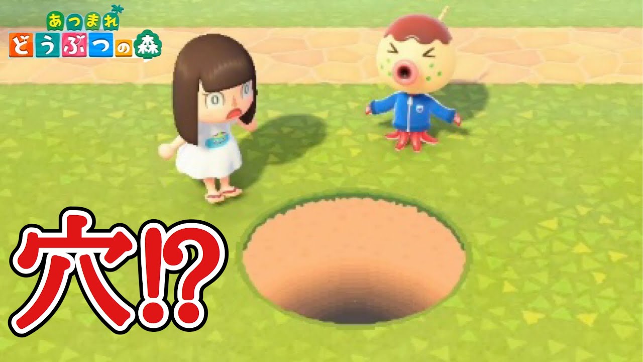 【あつ森】巨大な穴が出現！？【あつまれどうぶつの森】