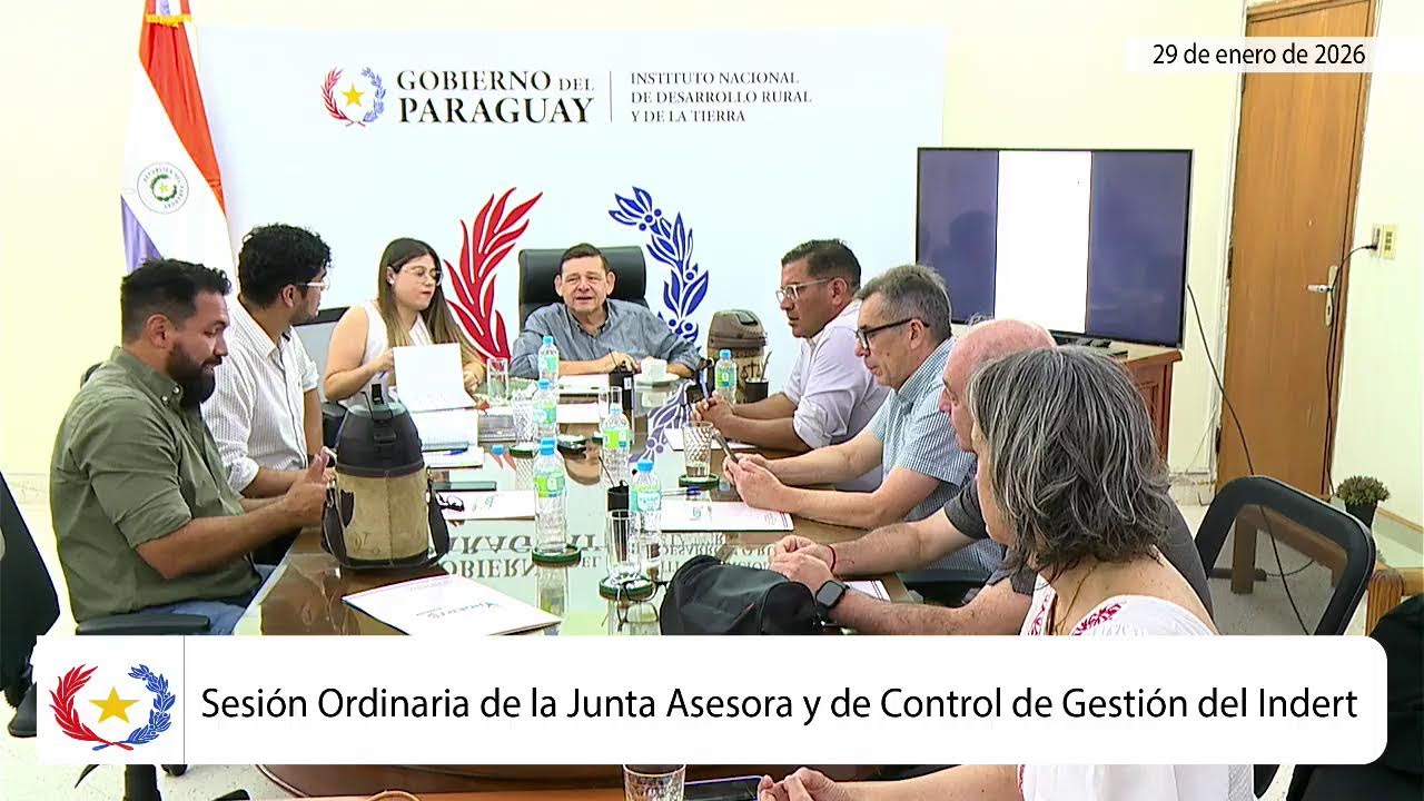 Sesión Ordinaria de la Junta Asesora y de Control de Gestión del INDERT, 29 de enero de 2026
