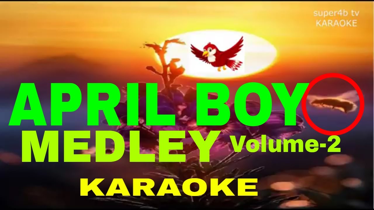 APRIL BOY MEDLEY Volume -2  By April Boy KARAOKE Version (5-D Surround Sounds)