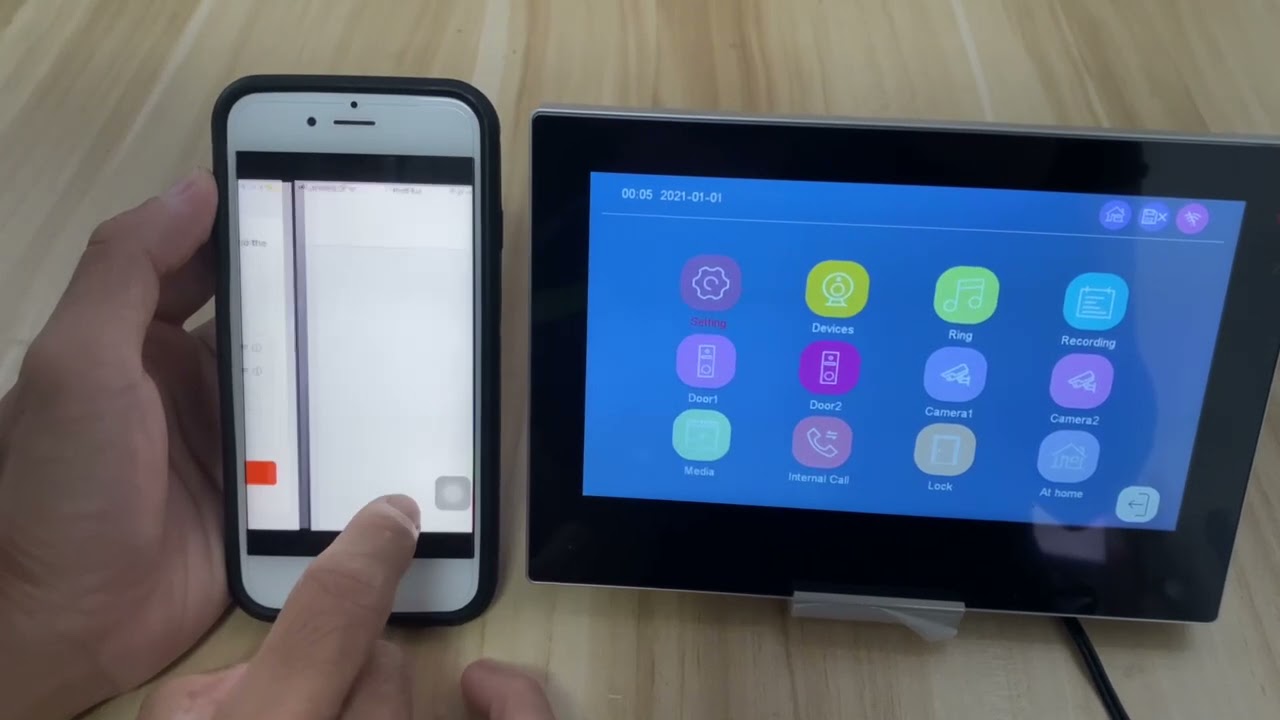 how to connect WIFI video intercom with TUYA Smart APP  by AP mode