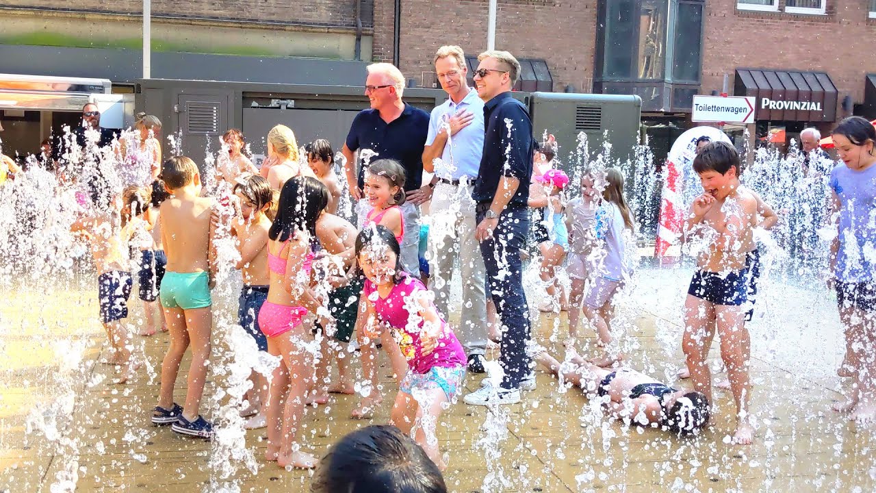 Bocholter Wasserspaß 2024 - Die Eröffnung der PlayFountain auf dem Marktplatz