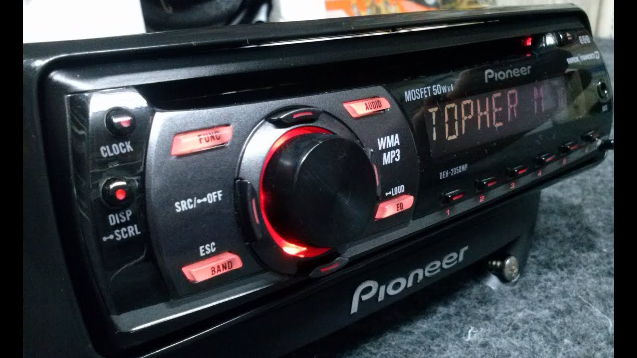 Pioneer DEH-2050MP com Receptor para pareamento e sincronização com Bluetooth.