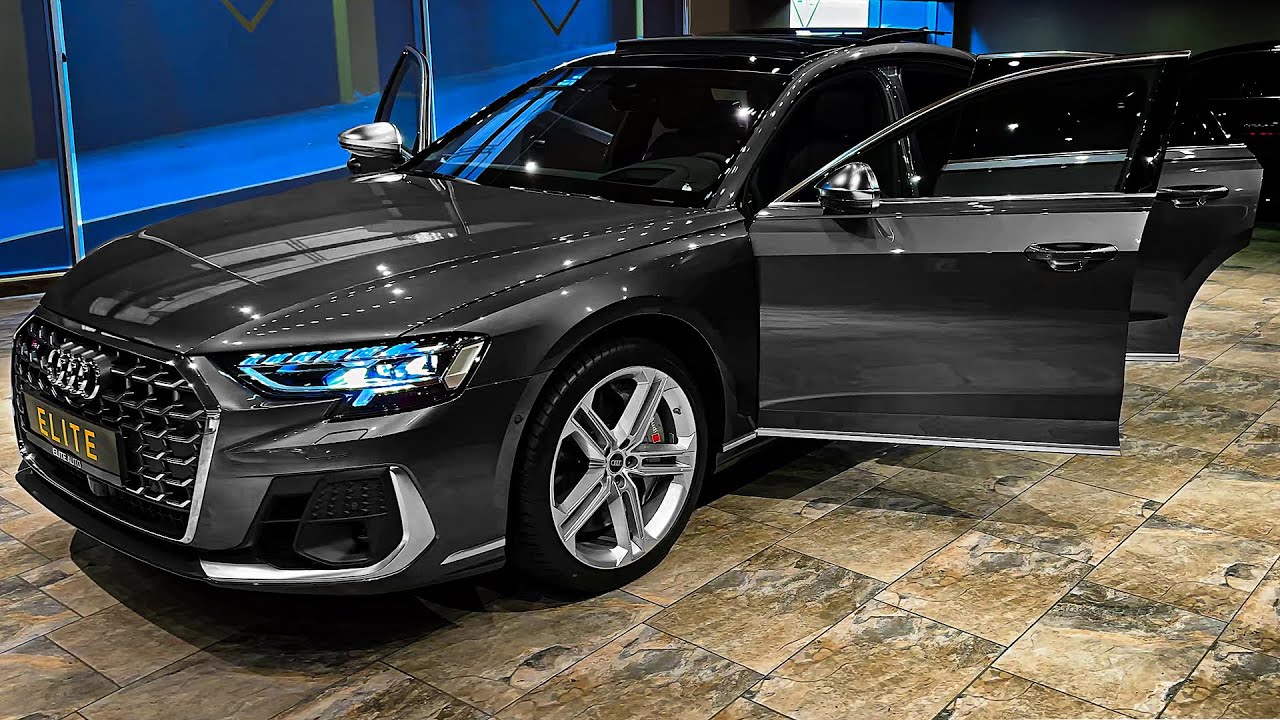2024 Audi S8 - Роскошный салон и высокотехнологичный седан!