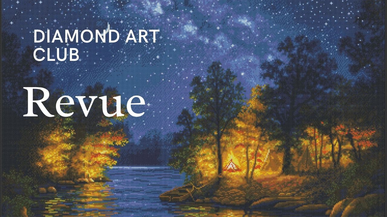 Revue du diamond painting Evening Melodies de Diamond Art Club et rangement des diamants