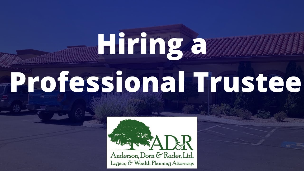 Here's how you can hire a Professional Trustee