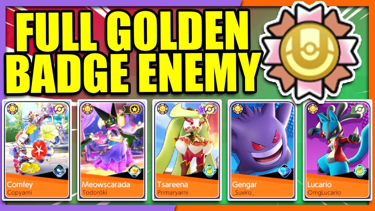 The entire Enemy Team has GOLDEN BADGE?! | Pokemon Unite