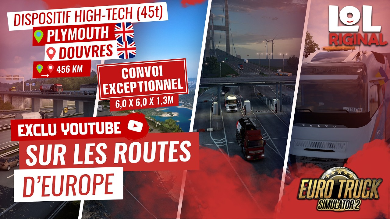 🚛 Convoi exceptionnel 🚨 Plymouth → Douvres (456 km) | Dispositif High-Tech – No Music