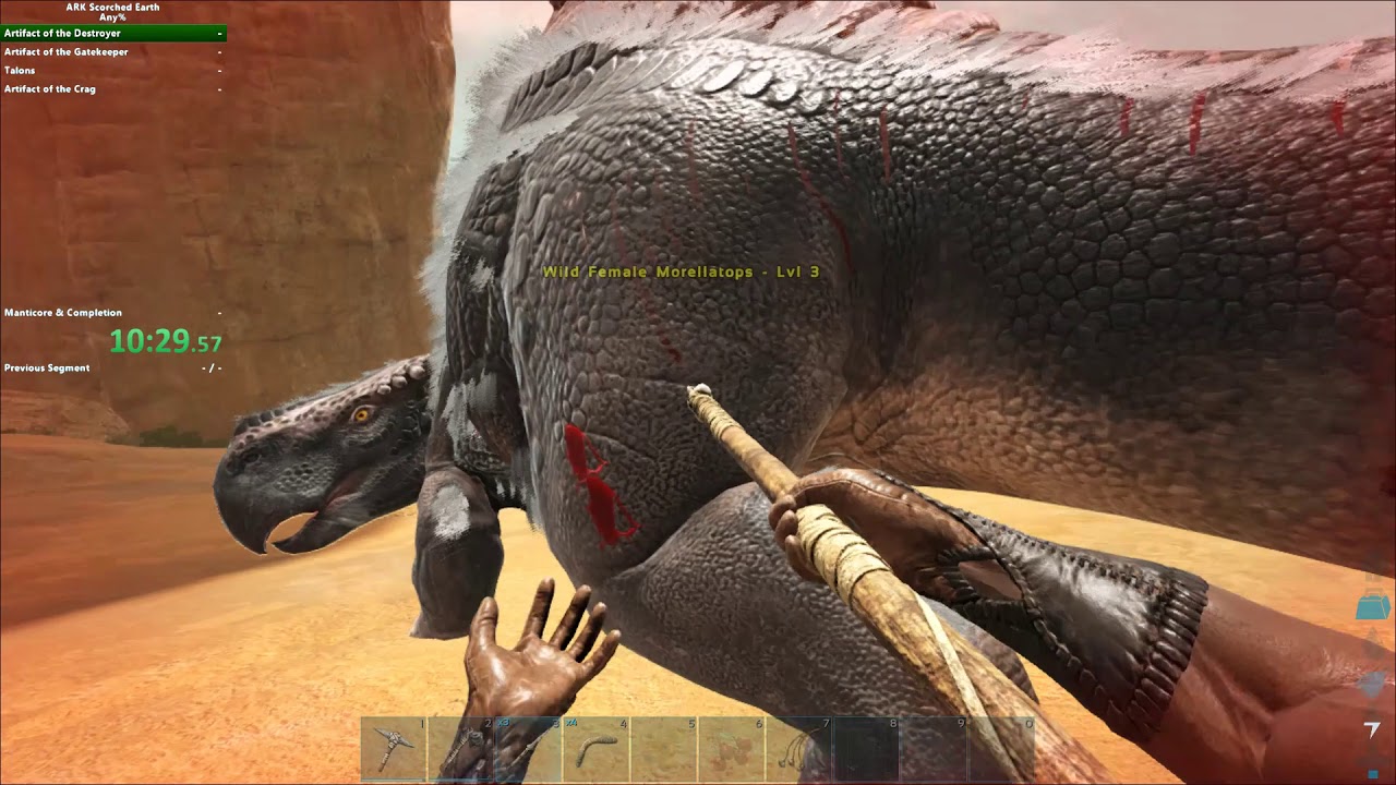 ARK Scorched Earth Speedrun | Former World Record | 1:08:02