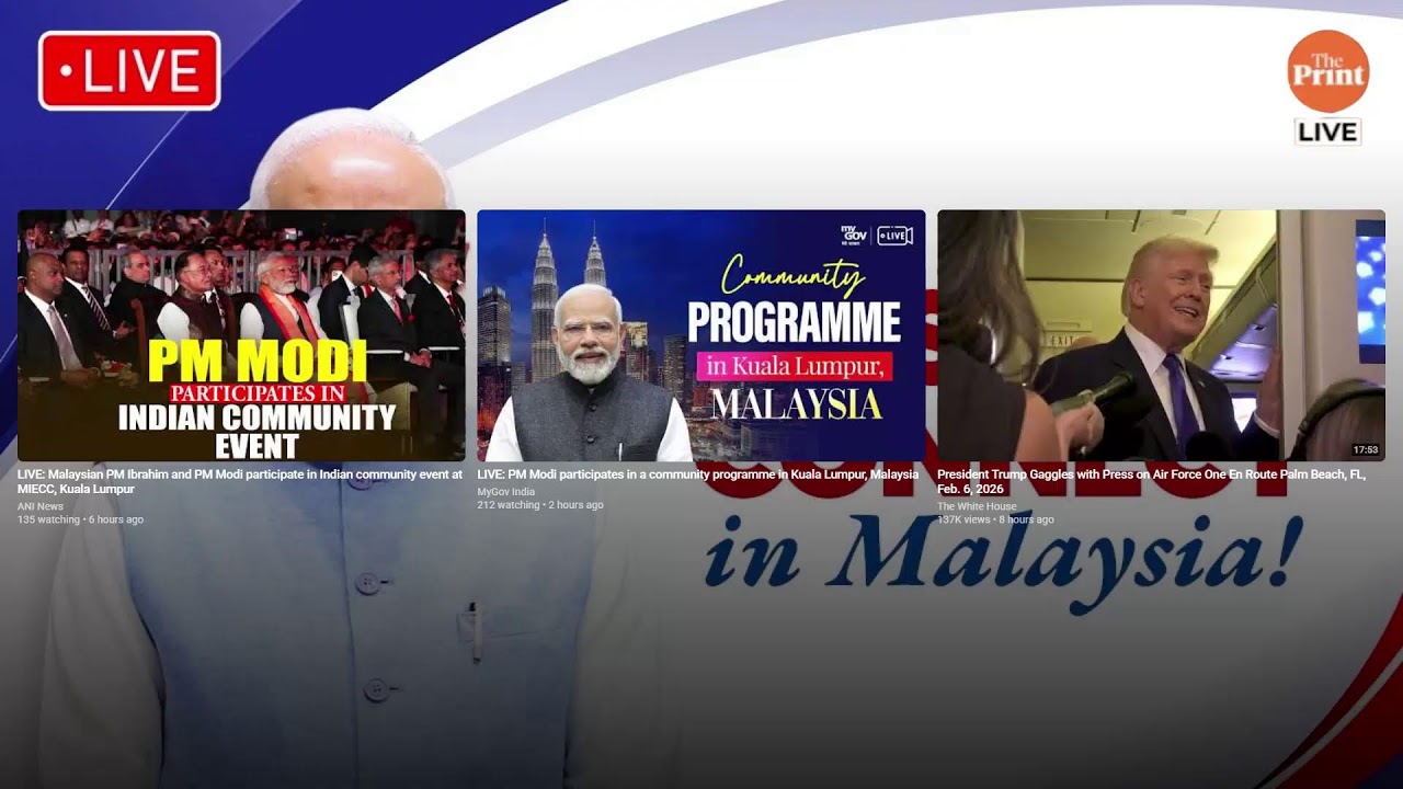 LIVE: PM Modi participates in a community programme in Kuala Lumpur, Malaysia