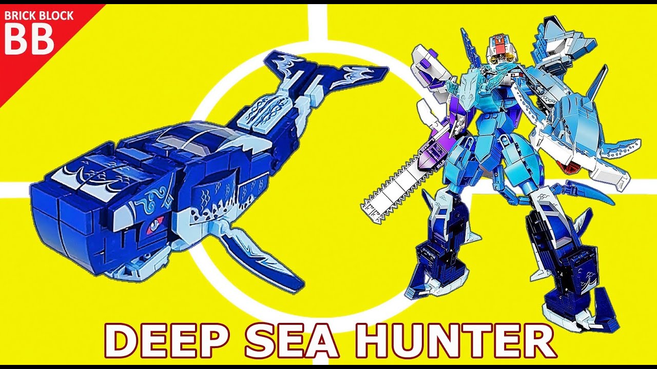 Speed Build : Deep Sea Hunter !! (01) ⚡️ Как сделать робота Lego Combiner Sembo Block 103254 Whale