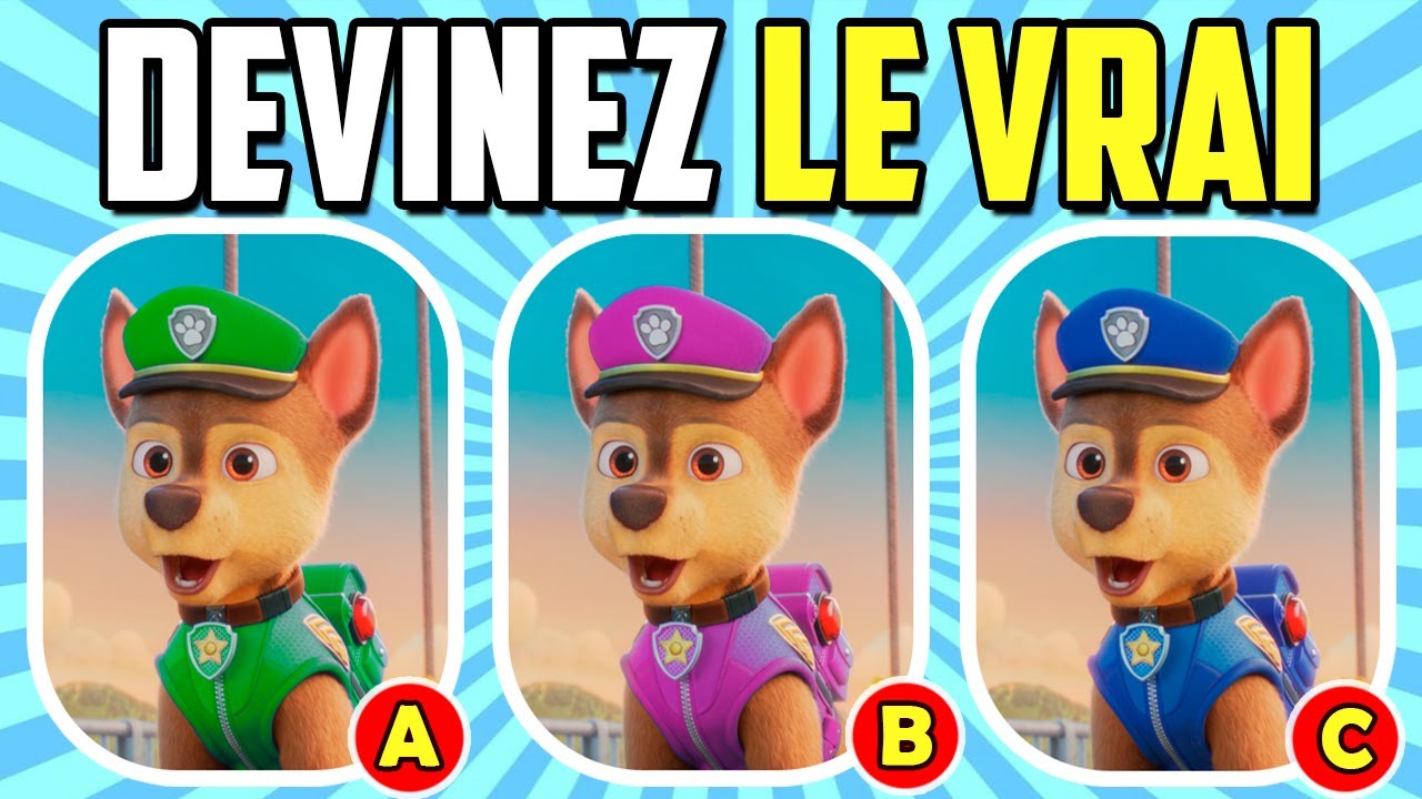 Devinez Le Vrai Personnage de La Pat' Patrouille  | Paw Patrol Quiz