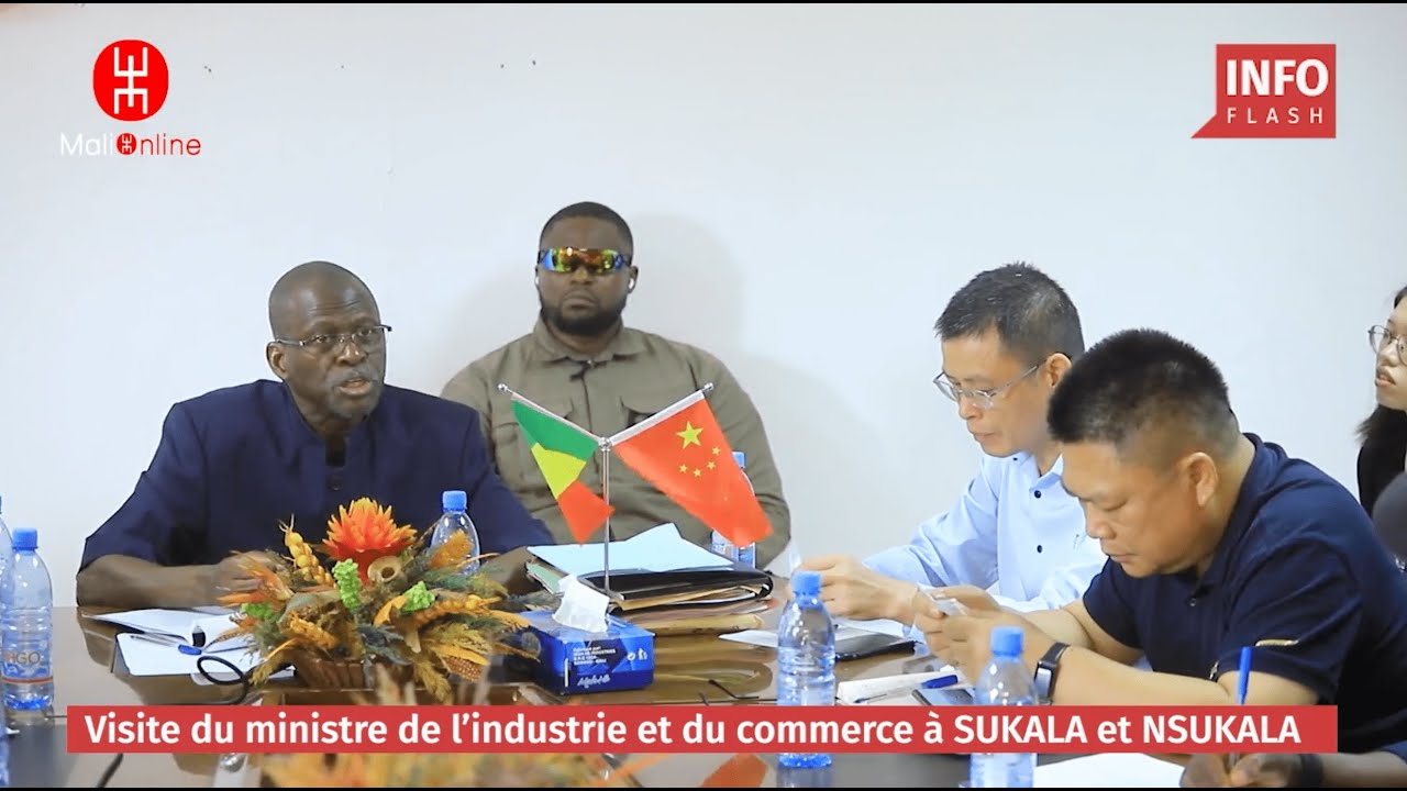 LE MINISTRE DE L'INDUSTRIE ET DU COMMERCE VISITE SUKALA & NSUKALA