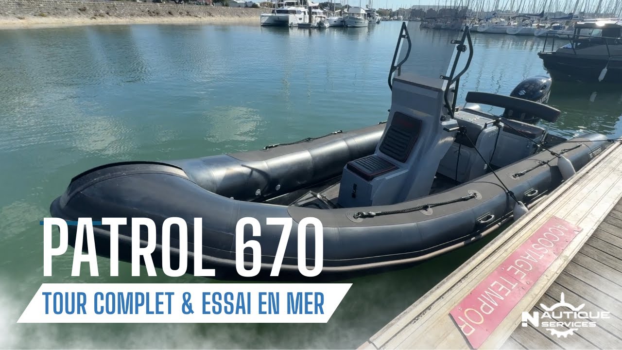 3D Tender Patrol 670 - Tour complet et Essai - Performance et Modularité pour vos sorties en mer