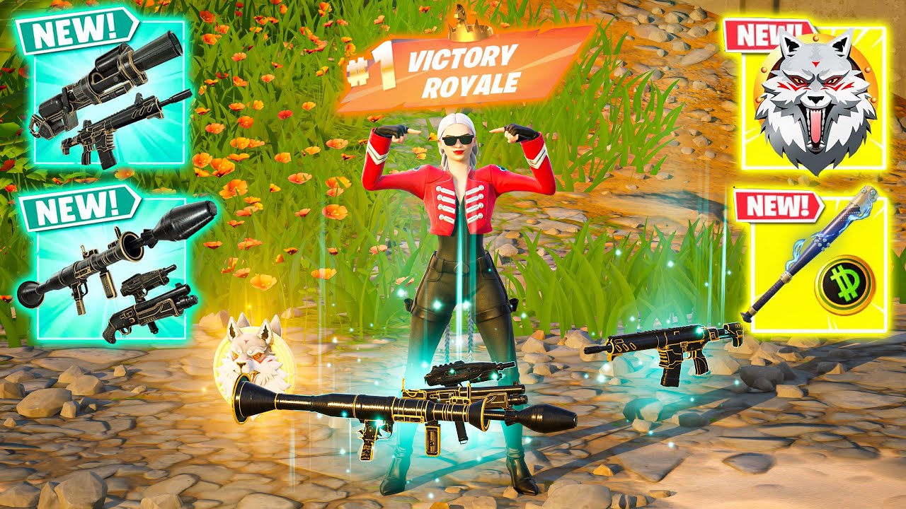 DEAL'EM CASSIDY QUINN vs ALL MYTHICS AND EXOTIC GUNS IN FORTNITE (NEW! Fortnite Chapter 6 Season 2)