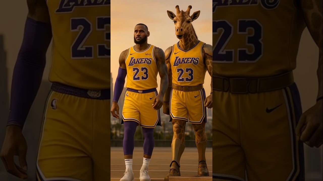 When Mascots and Legends Walk Together #NBAPlayoffs  #EpicBasketball  #AIAnimation #trading #ForYou