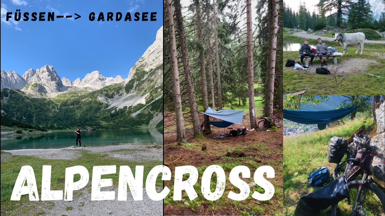 Bikepacking über die Alpen (mit Wildcampen, von Füssen bis zum Gardasee)