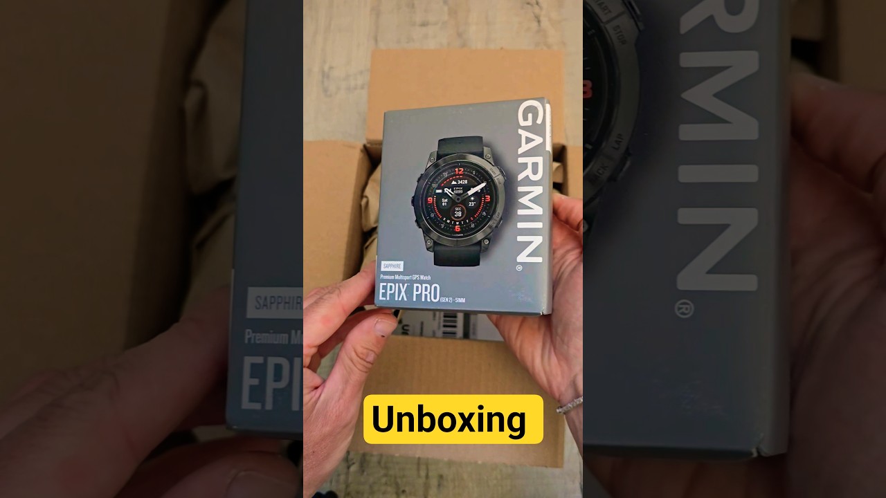 Unboxing Garmin Epix Gen2 Pro. #unboxing #garmin #asmr #unboxingasmr #watch #garminwatch #athlete