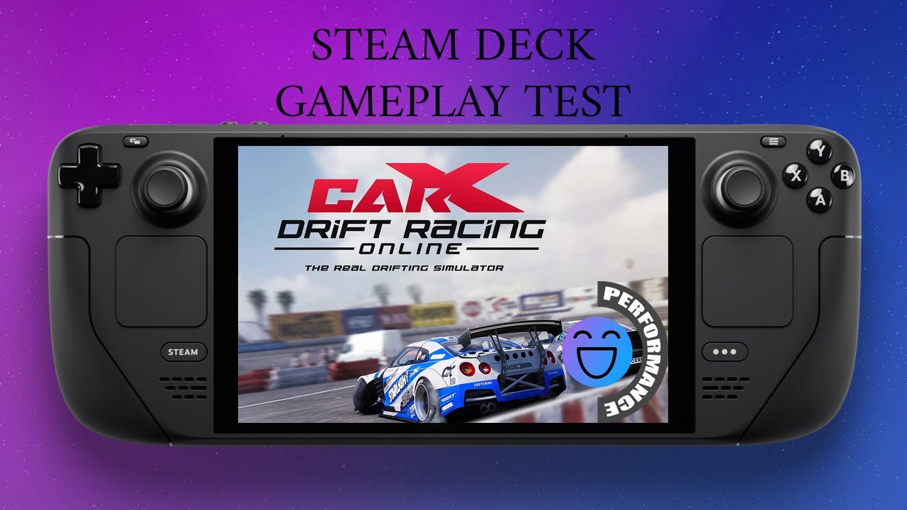 CarX Drift Racing Online Steam Deck Gameplay Test Running on STEAM OS