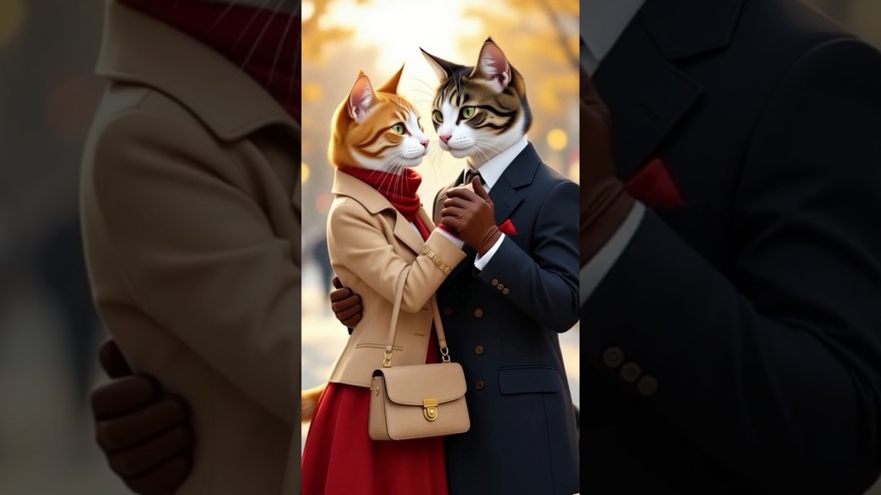 💞🐱 *Anthropomorphic Cat Couples in Love* 😻✨ | AI Romantic Cinematic Short 🎨💫