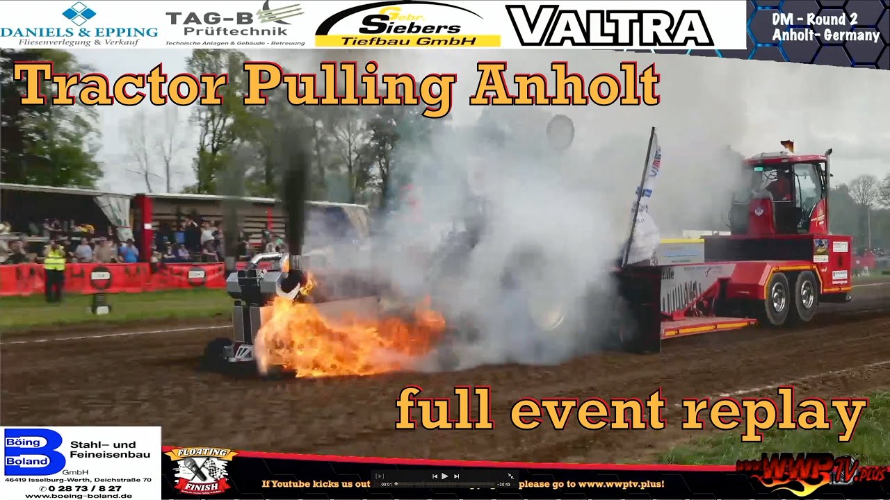 Tractor Pulling Anholt 2023 - Replay of Live Stream - by EUJS