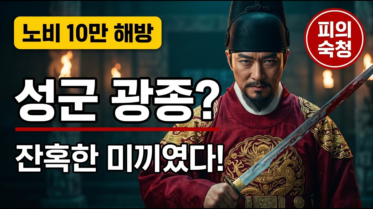 노비 10만 풀어준 광종 &mdash; 그 직후 3,000명이 피 흘리며 죽어간 진실#광종 #고려사 #역사스릴러