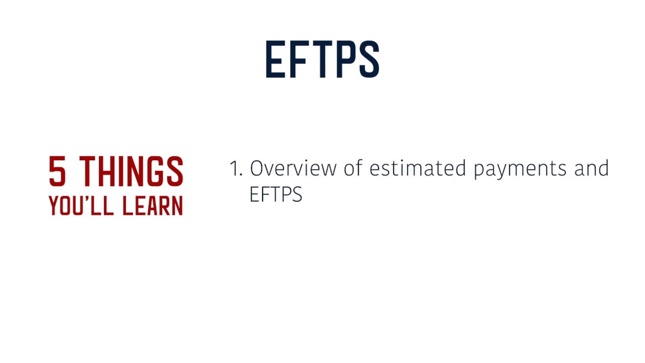 Учебное пособие по EFTPS