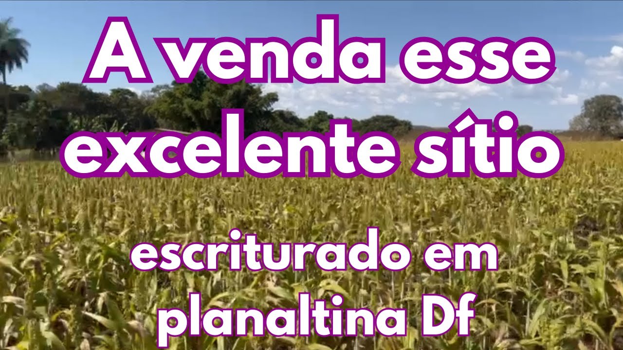 A venda esse excelente sítio escriturado em planaltina Df NÚMERO NOVO!!! (61) 99056041
