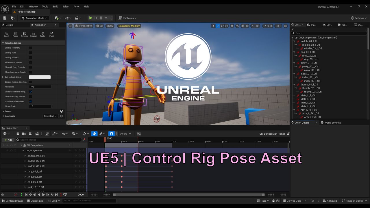 UE5 |  Control Rig Pose Asset