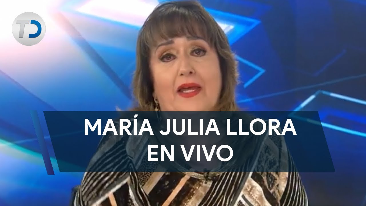 María Julia se conmueve dando una nota y llora en vivo