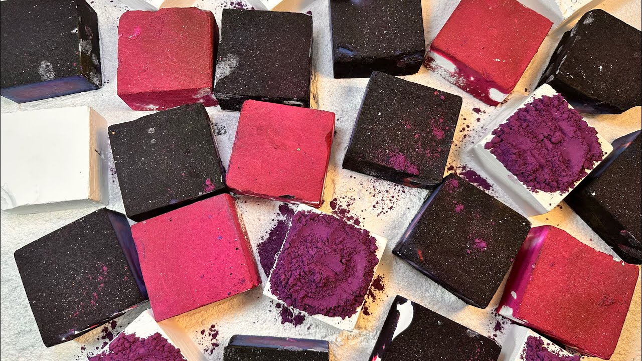 Dark pUrple with variety Inside , Purple and Plain with holipowder | Satisfying 