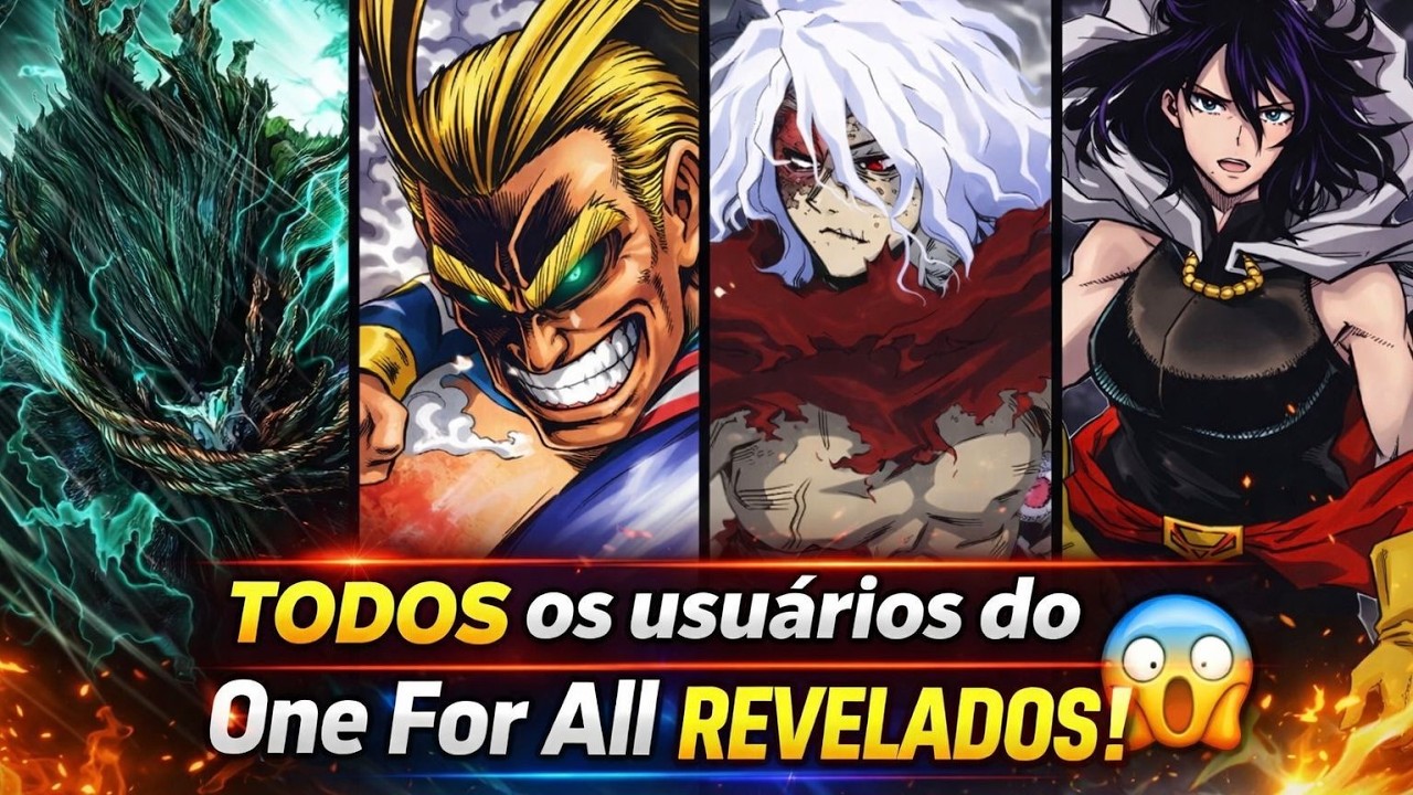 Usuários do One For All Explicados | A História Completa (My Hero Academia)